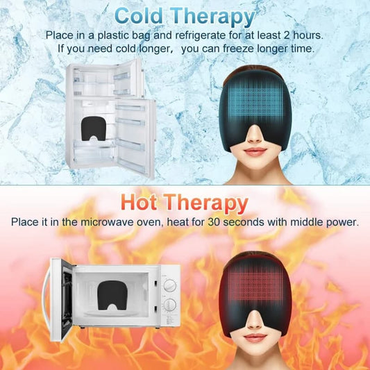 Hot & Cold Comfort Cap for Head, Eyes & Forehead